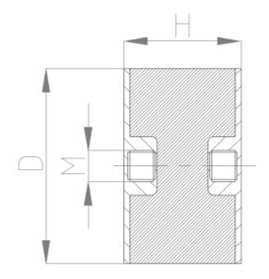 JNDE型<a href='http://m.v1614.cn' target='_blank'><u>橡膠減震器</u></a>結構